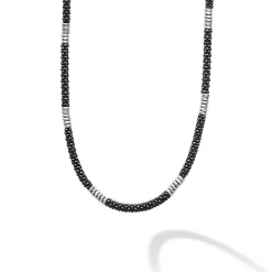 Silver<LAGOS Silver Station Ceramic Beaded Necklace