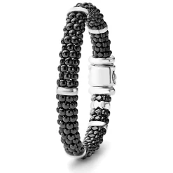 Caviar Bracelets<LAGOS Silver Station Ceramic Caviar Bracelet | 9Mm
