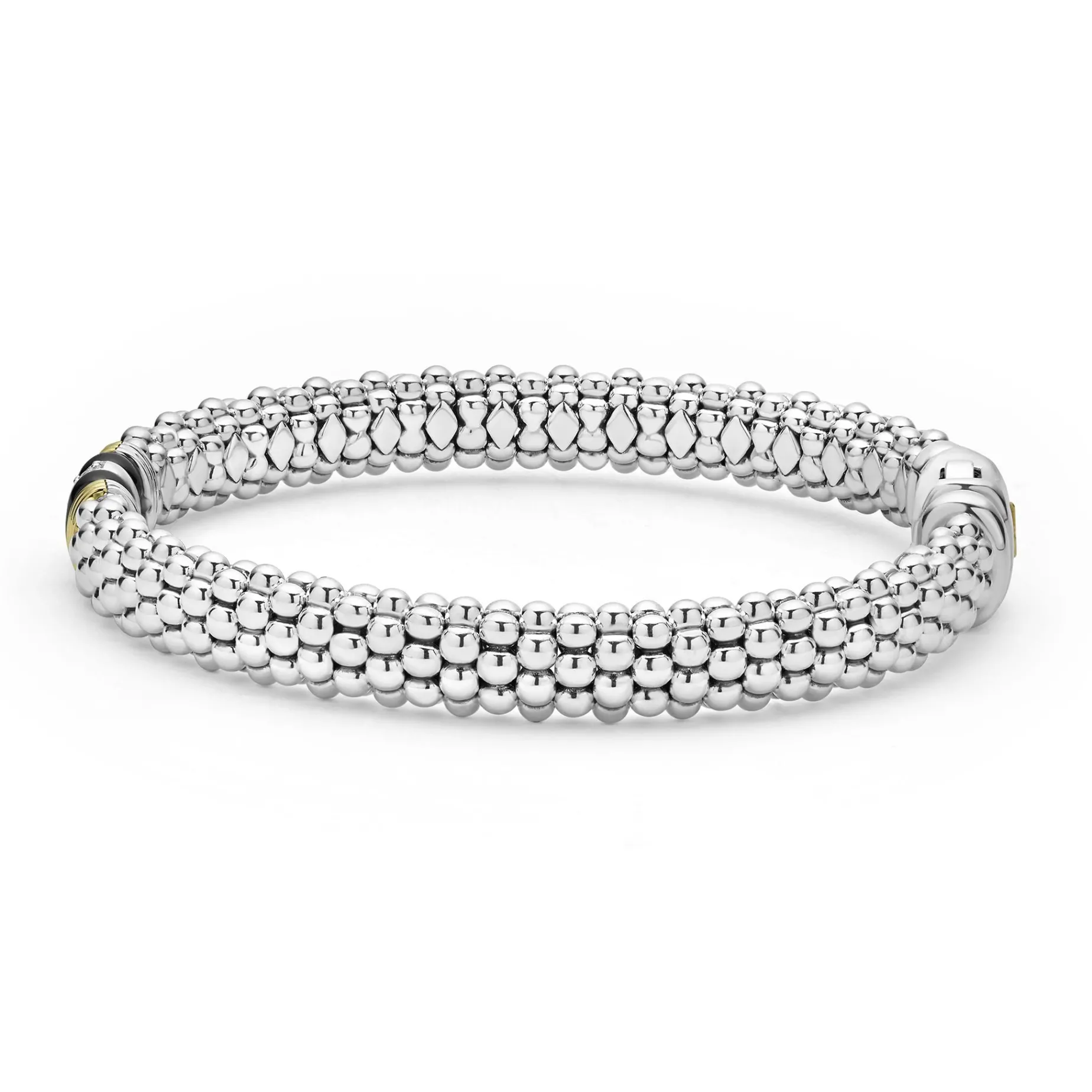 Watch Bands<LAGOS Single Station Diamond Caviar Bracelet | 9Mm