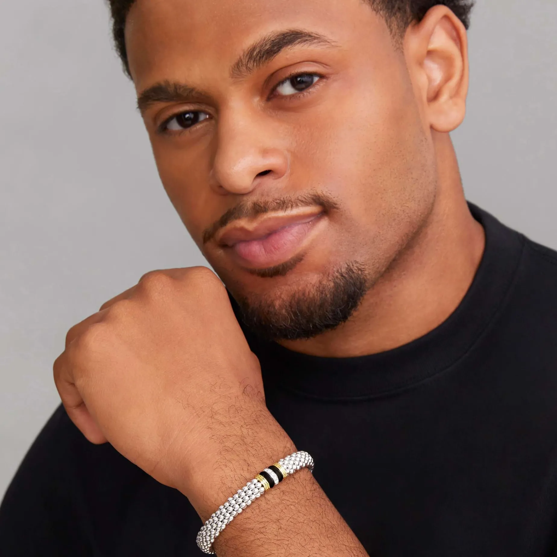 Watch Bands<LAGOS Single Station Diamond Caviar Bracelet | 9Mm