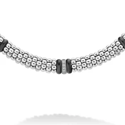 Caviar Necklaces<LAGOS Single Station Diamond Caviar Necklace