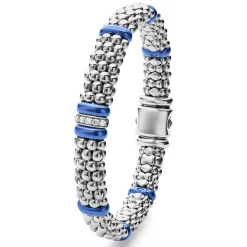 Caviar Bracelets<LAGOS Single Station Diamond Caviar Bracelet | 9Mm