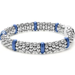 Caviar Bracelets<LAGOS Single Station Diamond Caviar Bracelet | 9Mm