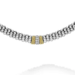 Diamonds<LAGOS Single Station Diamond Caviar Necklace