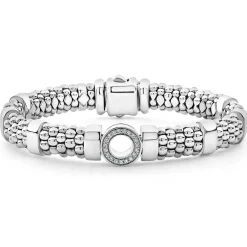 Diamonds<LAGOS Single Station Diamond Circle Caviar Bracelet | 9Mm