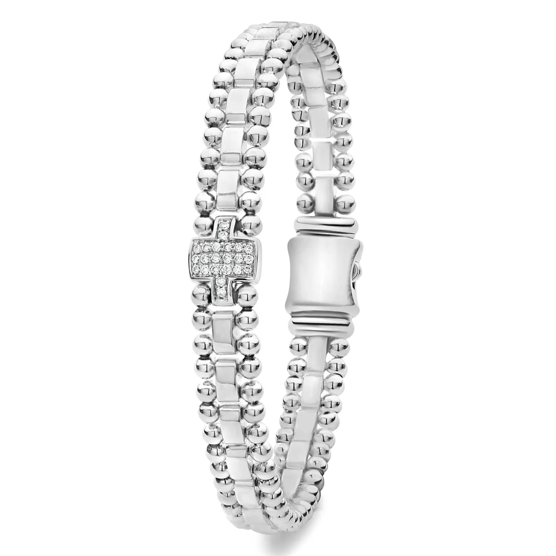 Link Bracelets<LAGOS Single Station Diamond Link Bracelet