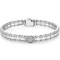 Diamonds<LAGOS Single Station Diamond Link Bracelet