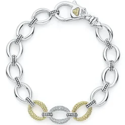 Diamonds<LAGOS Single Station Diamond Link Bracelet