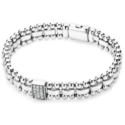 Link Bracelets<LAGOS Single Station Diamond Link Bracelet