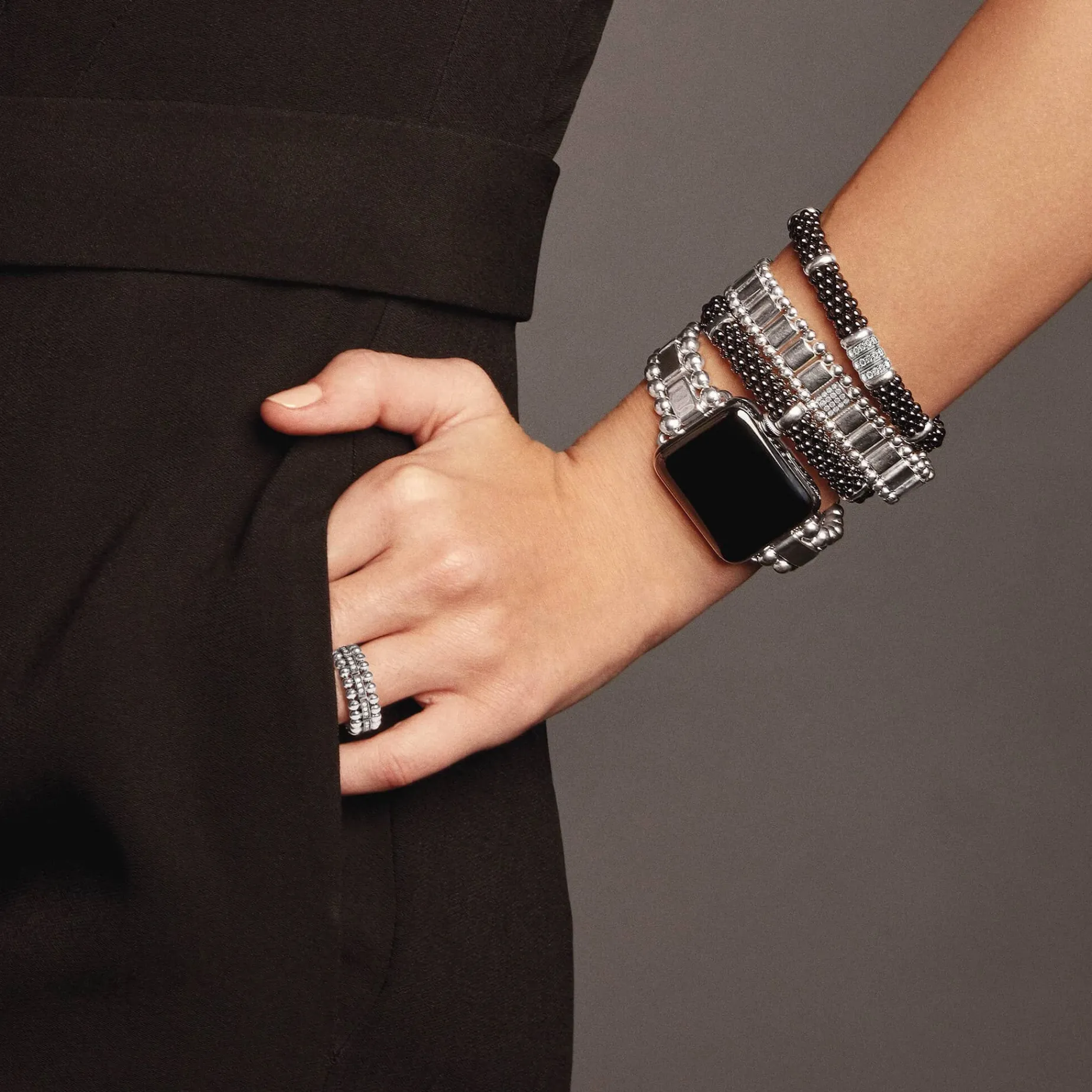 Link Bracelets<LAGOS Single Station Diamond Link Bracelet