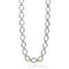 Chains<LAGOS Single Station Diamond Link Necklace
