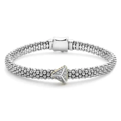 Diamonds<LAGOS Single Station Pyramid Diamond Caviar Bracelet | 6Mm
