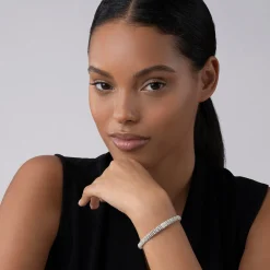 Silver<LAGOS Single Station X Silver Diamond Bracelet | 6Mm