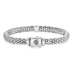 Silver<LAGOS Single Station X Silver Diamond Bracelet | 6Mm