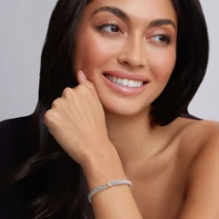 Caviar Bracelets<LAGOS Single Station X Two-Tone Diamond Bracelet | 6Mm