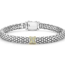 Diamonds<LAGOS Single Station X Two-Tone Diamond Bracelet | 6Mm