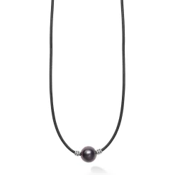 Necklaces & Chains<LAGOS Single Tahitian Black Pearl Necklace