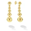 Gold<LAGOS Six Graduated Bead Drop Earrings