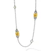 Gemstones<LAGOS Six Station Citrine Necklace