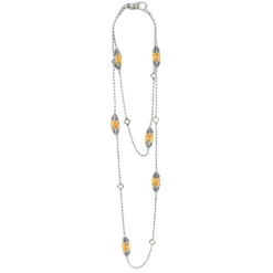 Gemstones<LAGOS Six Station Citrine Necklace