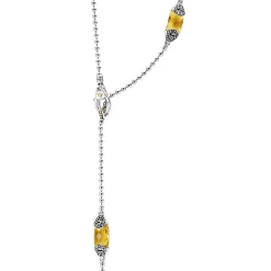 Gemstones<LAGOS Six Station Citrine Necklace