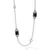 Gemstones<LAGOS Six Station Onyx Necklace