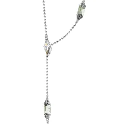 Gemstones<LAGOS Six Station Prasiolite Necklace