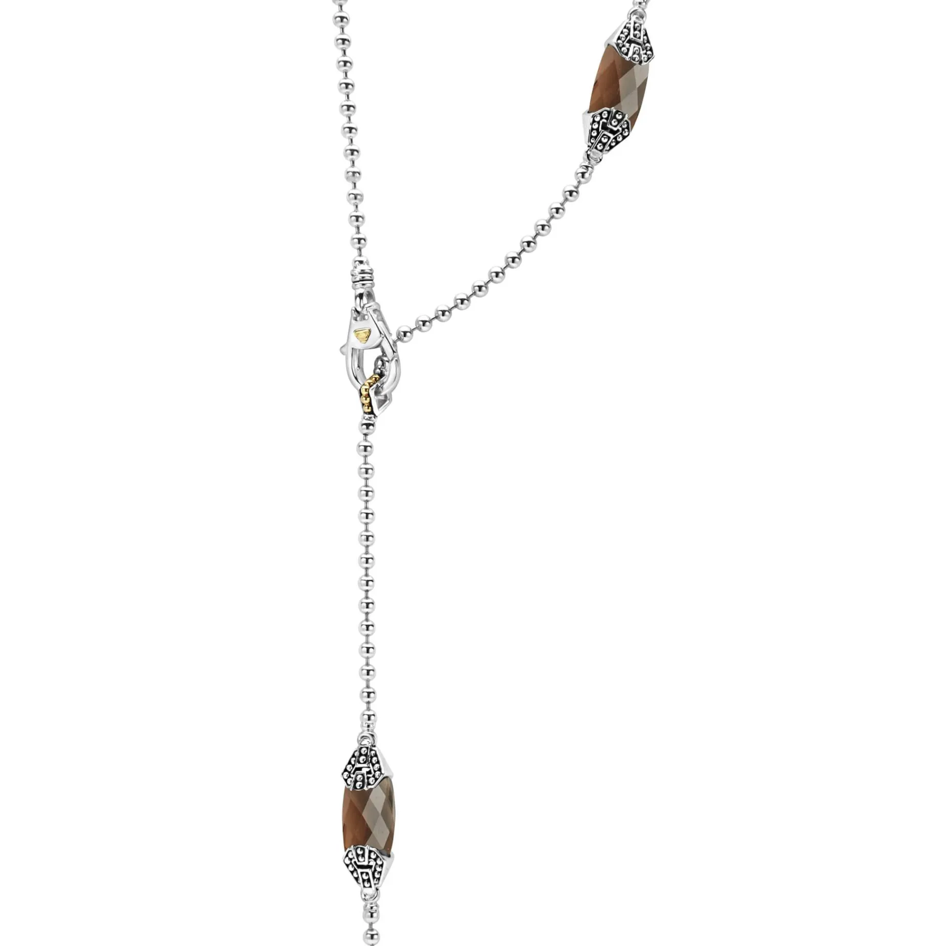 Gemstones<LAGOS Six Station Smokey Quartz Necklace