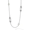 Gemstones<LAGOS Six Station White Topaz Necklace