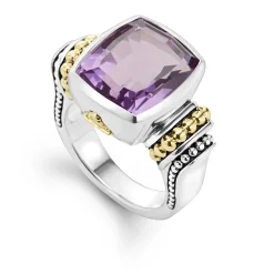 Gemstones<LAGOS Small Amethyst Statement Ring