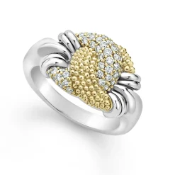 Diamonds<LAGOS Small Caviar Diamond Knot Ring
