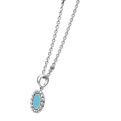 Gemstones<LAGOS Small Ceramic Circle Pendant Necklace