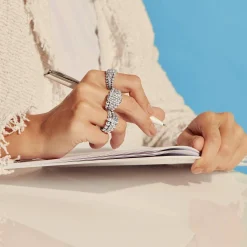 Silver<LAGOS Small Diamond Statement Ring