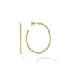 Gold<LAGOS Small 18K Gold Caviar Hoop Earrings