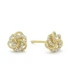 Caviar Earrings<LAGOS Small 18K Gold Love Knot Diamond Earrings