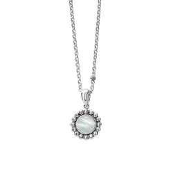 Pearl<LAGOS Small Mother Of Pearl Circle Pendant Necklace