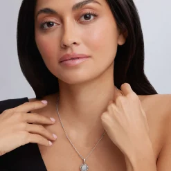 Pendant Necklaces<LAGOS Small Mother Of Pearl Circle Pendant Necklace