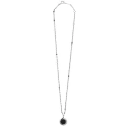 Gemstones<LAGOS Small Onyx Circle Pendant Necklace