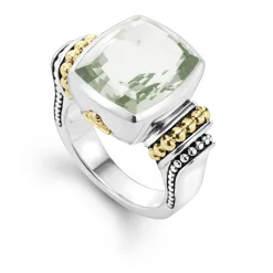 Gemstones<LAGOS Small Prasiolite Statement Ring