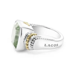 Gemstones<LAGOS Small Prasiolite Statement Ring
