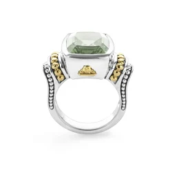 Gemstones<LAGOS Small Prasiolite Statement Ring