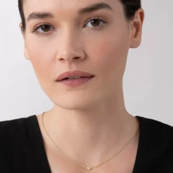 Gold<LAGOS Small Rose Cut Diamond Necklace