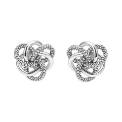 Stud Earrings<LAGOS Small Silver Love Knot Stud Earrings