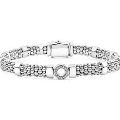 Diamonds<LAGOS Small Single Station Diamond Circle Caviar Bracelet | 6Mm