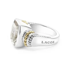 Gemstones<LAGOS Small White Topaz Statement Ring