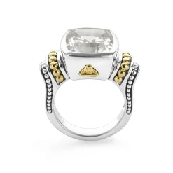 Gemstones<LAGOS Small White Topaz Statement Ring