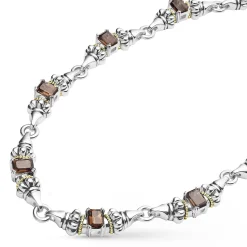 Gemstones<LAGOS Smokey Quartz Caviar Necklace