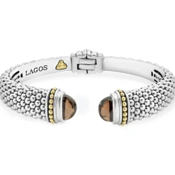 Gemstones<LAGOS Smokey Quartz Cuff Bracelet | 12Mm