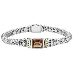 Gemstones<LAGOS Smokey Quartz Gemstone Caviar Bracelet