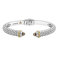 Gemstones<LAGOS Smokey Quartz Gemstone Cuff Bracelet